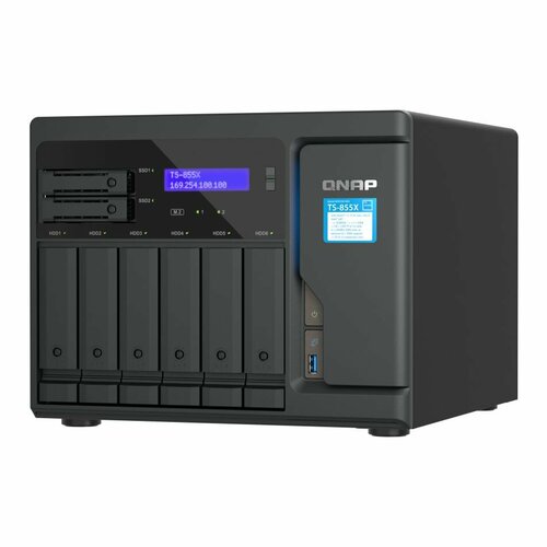 QNAP TS-855X-8G NAS сервер сетевое хранилище qnap ts 264c 8g nas сервер сетевое хранилище