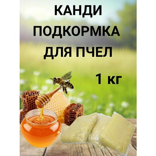 Канди медовое для пчел 1 кг канди для пчёл кормовой медовый 1 кг