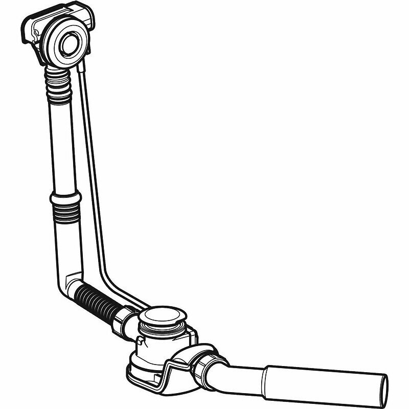150.755.21.1 Слив-перелив для ванны 26 см (поворотный механизм, декоративный комплект, соединительное колено) Geberit - фото №14