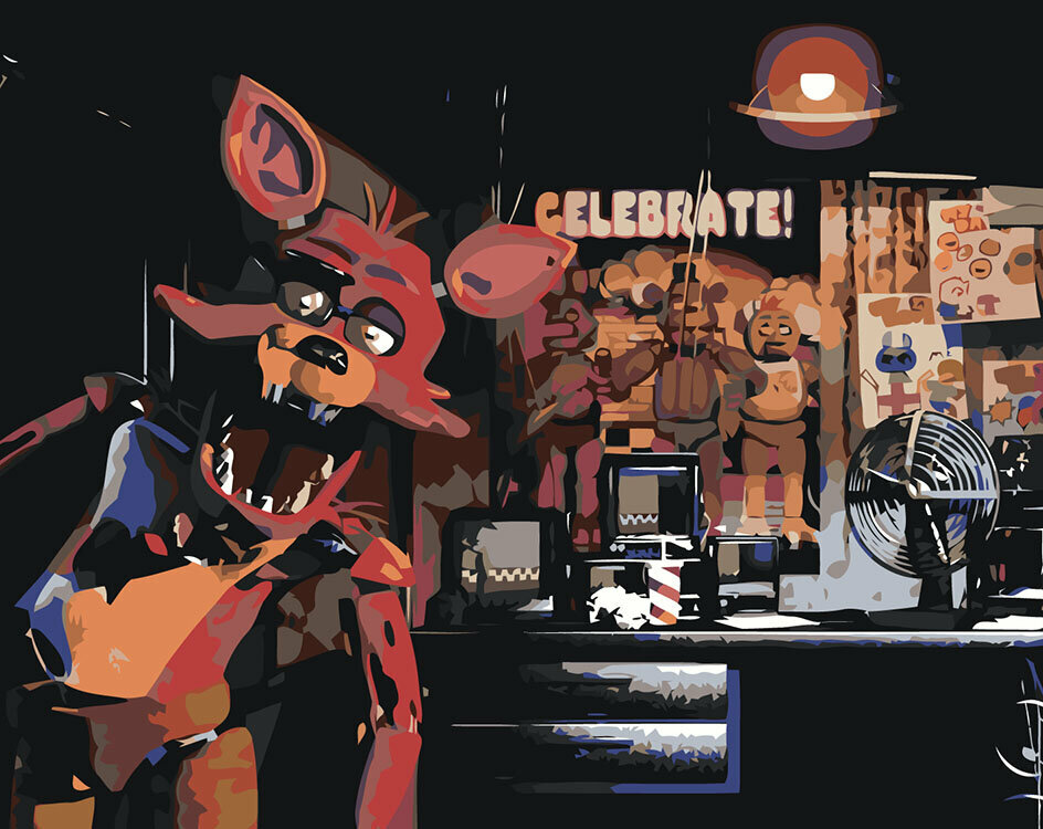 Картина по номерам Фнаф Five nights at Freddy's Фокси 2