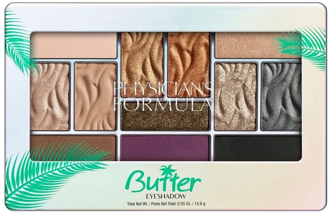 Палетка Physicians Formula (Физишн формула) теней Butter Eyeshadow Palette тон: тропические дни Markwins Beauty Brands US - фото №1