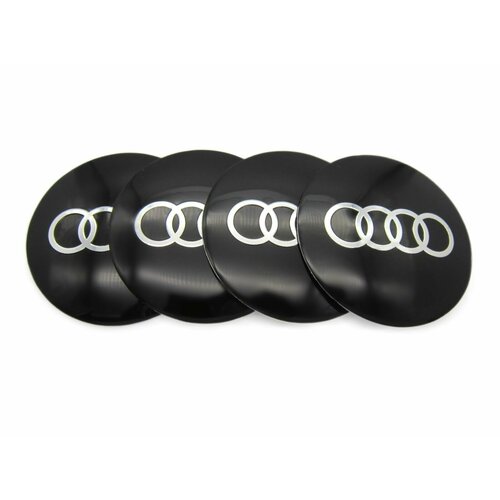 Наклейки на диски и колпаки Audi 45 мм
