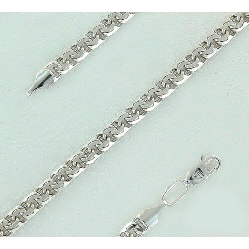 Цепь Бронницкий Ювелир, серебро, 925 проба, длина 65 см, средний вес 22.18 г