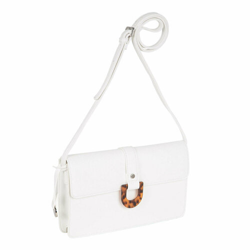 фото Сумка кросс-боди polar, фактура гладкая, белый