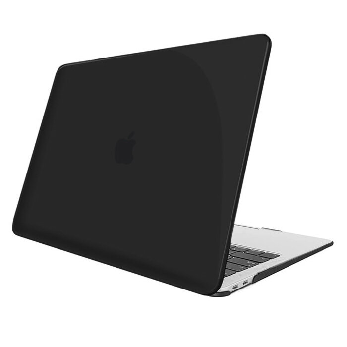 Чехол для Macbook Air 13 2020-2018 A1932, A2179, A2337 M1, черный глянец