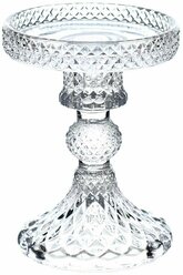 (W)Подсвечник, 11 см, для одной свечи, на ножке, стекло, Naiad
