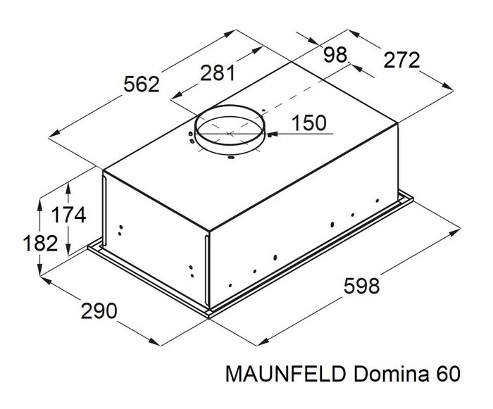 Кухонная вытяжка встраиваемая MAUNFELD Domina 60 белый - фотография № 13