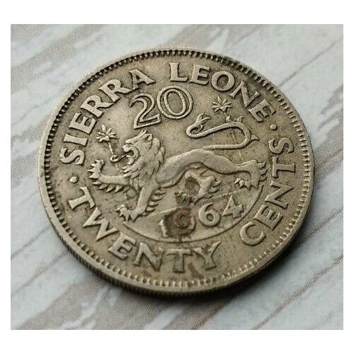 Монета Сьерра-Леоне. 20 центов 1964