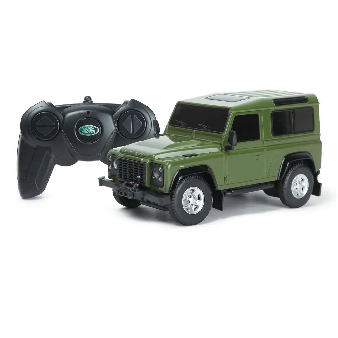 Машина Rastar РУ 1:24 Land Rover Defender Зеленая 78500