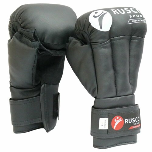 Перчатки для Рукопашного боя RUSCO SPORT черные (10OZ) перчатки rusco sport для рукопашного боя классик синие 4 oz