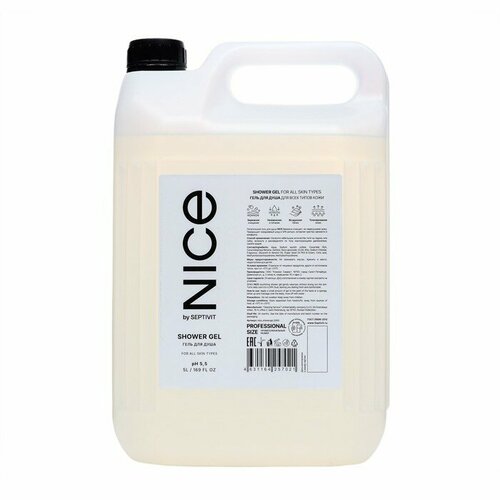 Гель для душа NICE by SEPTIVIT, 5 л гель для стирки всех видов тканей nice by septivit laundry liquid 5000 мл