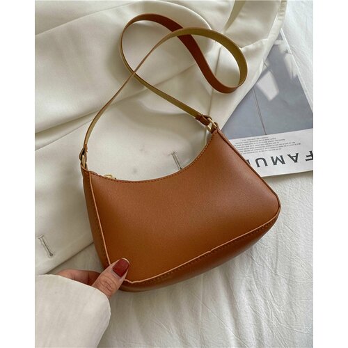 Сумка кросс-боди IBRICO фактура матовая гладкая коричневый 445₽