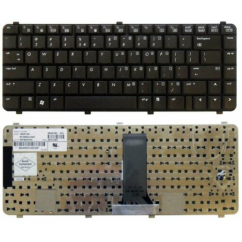 клавиатура hp compaq 6530s 6730s 6535s 6735s черная Клавиатура для ноутбука HP Compaq 6530S 6730S 6535S 6735S 6531S 6731S черная
