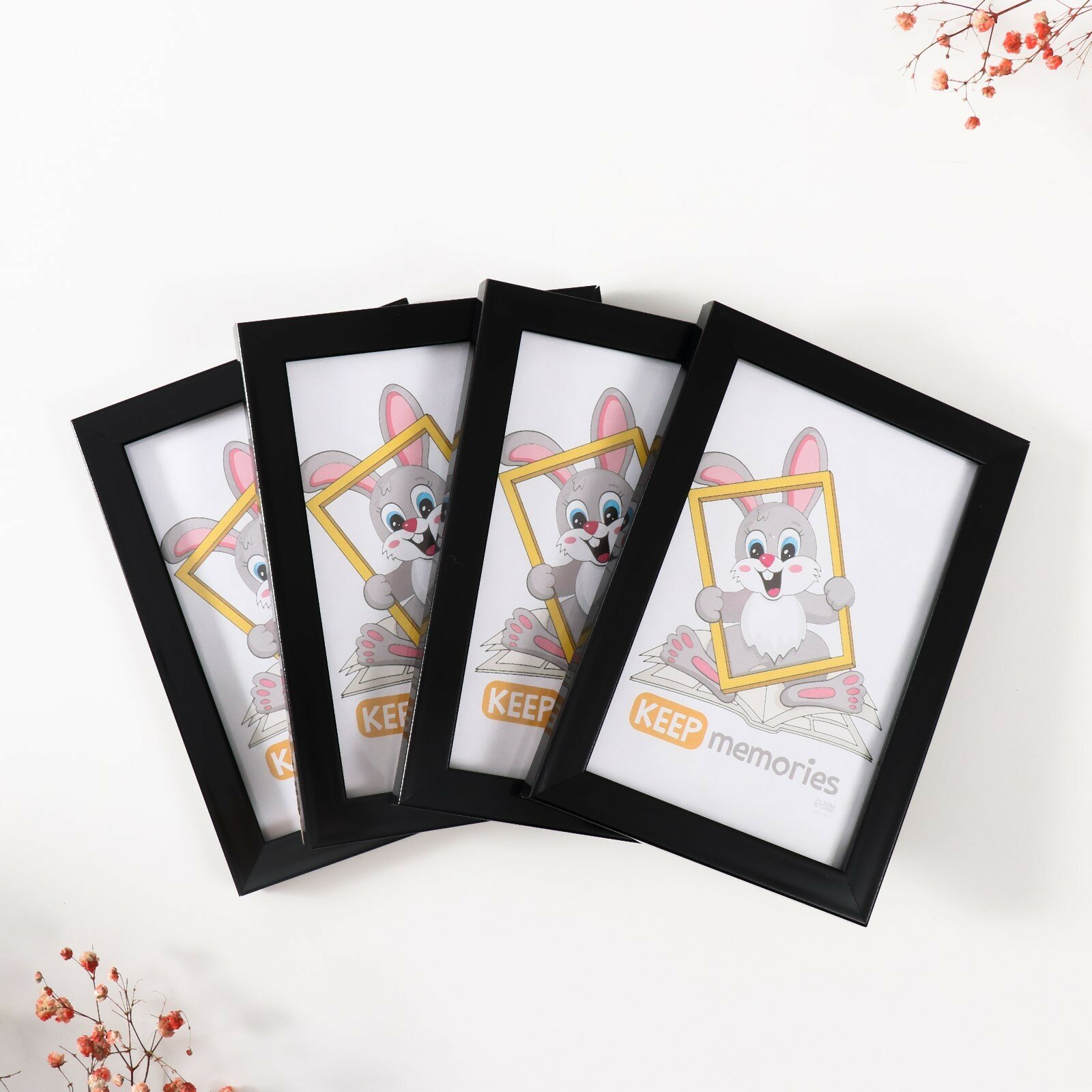 Набор фоторамок для фото Keep memories 10 15 см   4 штуки  Формат  цвет чёрный
