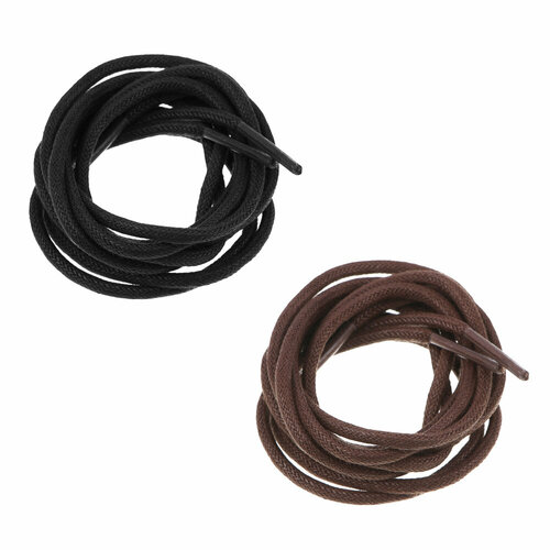 EGOIST Шнурки вощёные для туфель и ботинок 80см d3мм 2 цвета 4 штуки 447₽