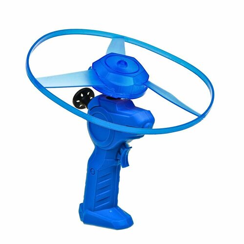 Вертушка пропеллер светодиодная с запуском d14см 2xLR41 1LED пластик цвет синий 492₽