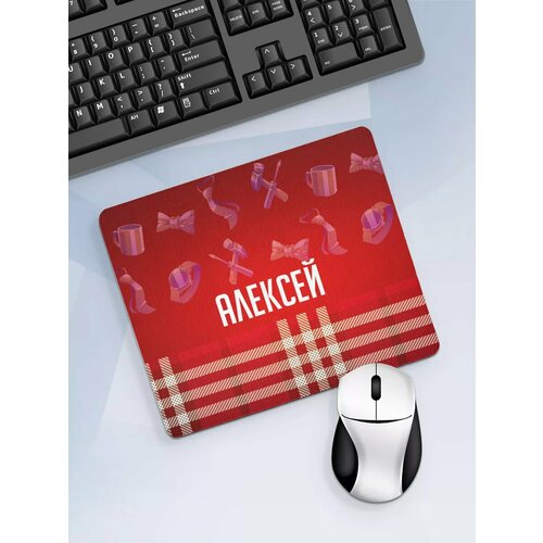 Коврик для мышки с именем Алексей 371₽
