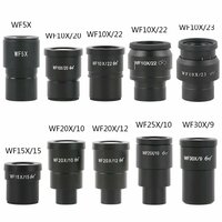 1 шт. WF5X WF10X WF15X WF20X WF25X WF30X окуляр для стереомикроскопа широкое поле 20 мм 15 мм 10 мм 9 мм WF10X / 20 высокий глаз