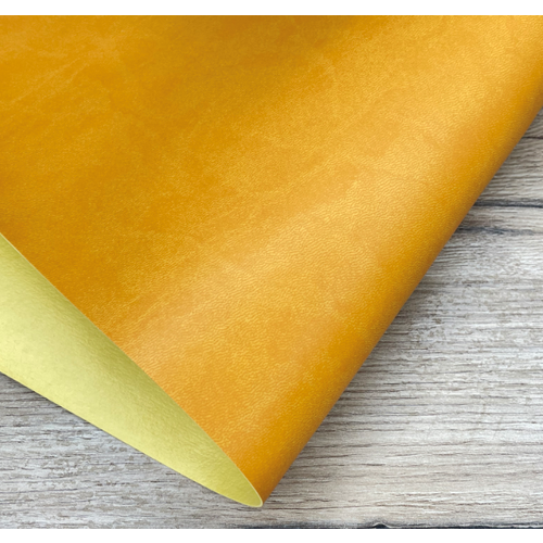 Переплетный кожзам Италия матовый цвет кукурузный отрез 3550 см 386₽