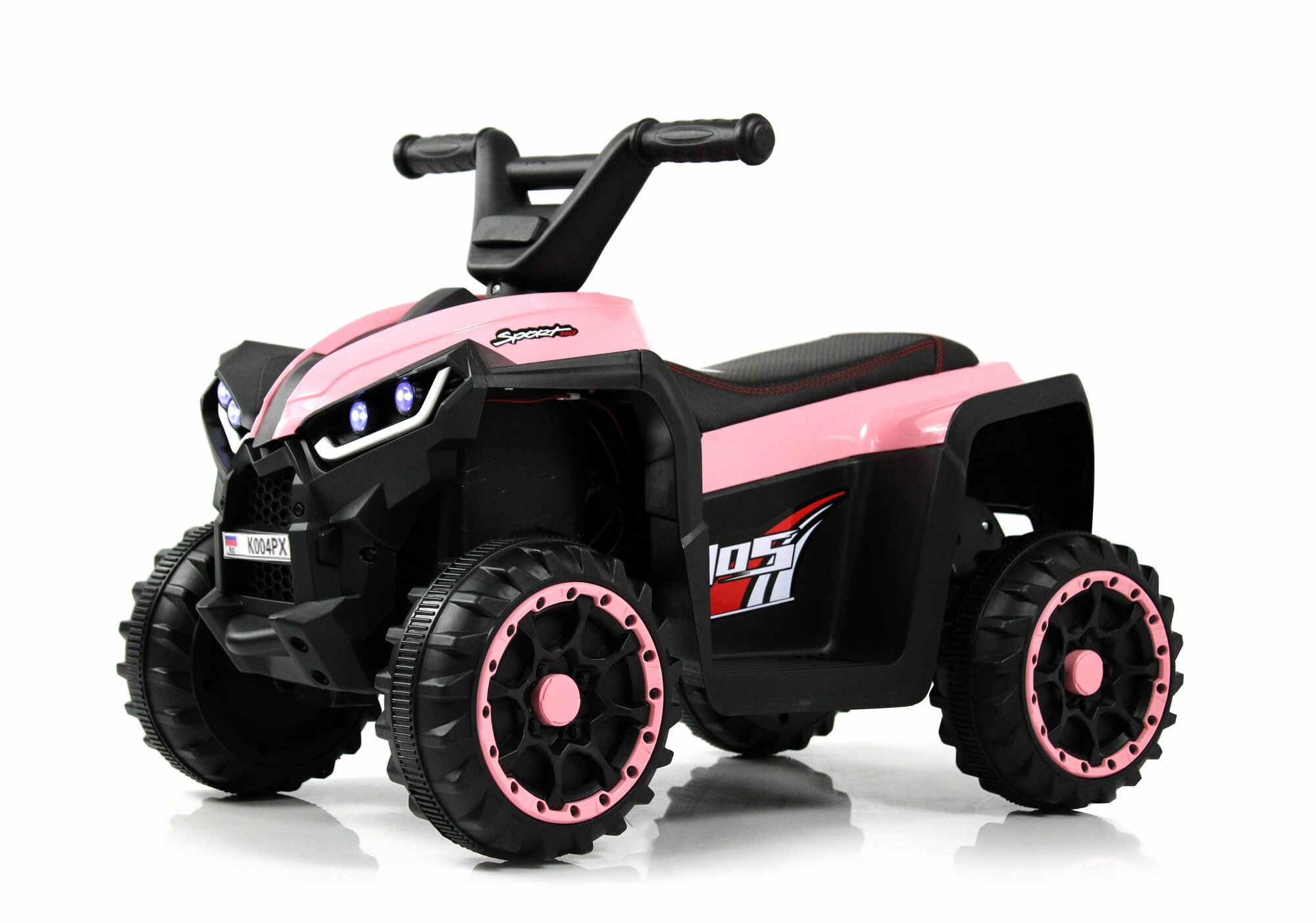 Rivertoys Детский электроквадроцикл K004PX розовый