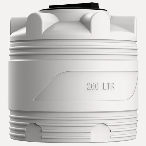 Изображение товара Емкость 200 литров Polimer Group V200 для воды/ топлива/ соления/ продуктов, цвет белый