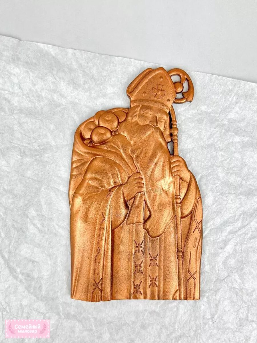 Силиконовая форма / молд для рукоделия Дед Мороз — фото 1