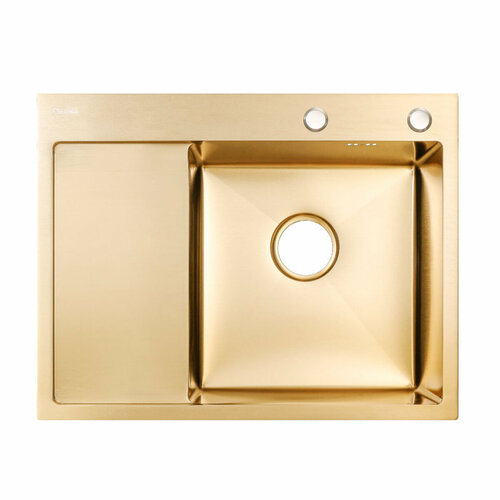 Кухонная мойка из нержавеющей стали ARONA ARS 650*505 R GOLD PVD NANO