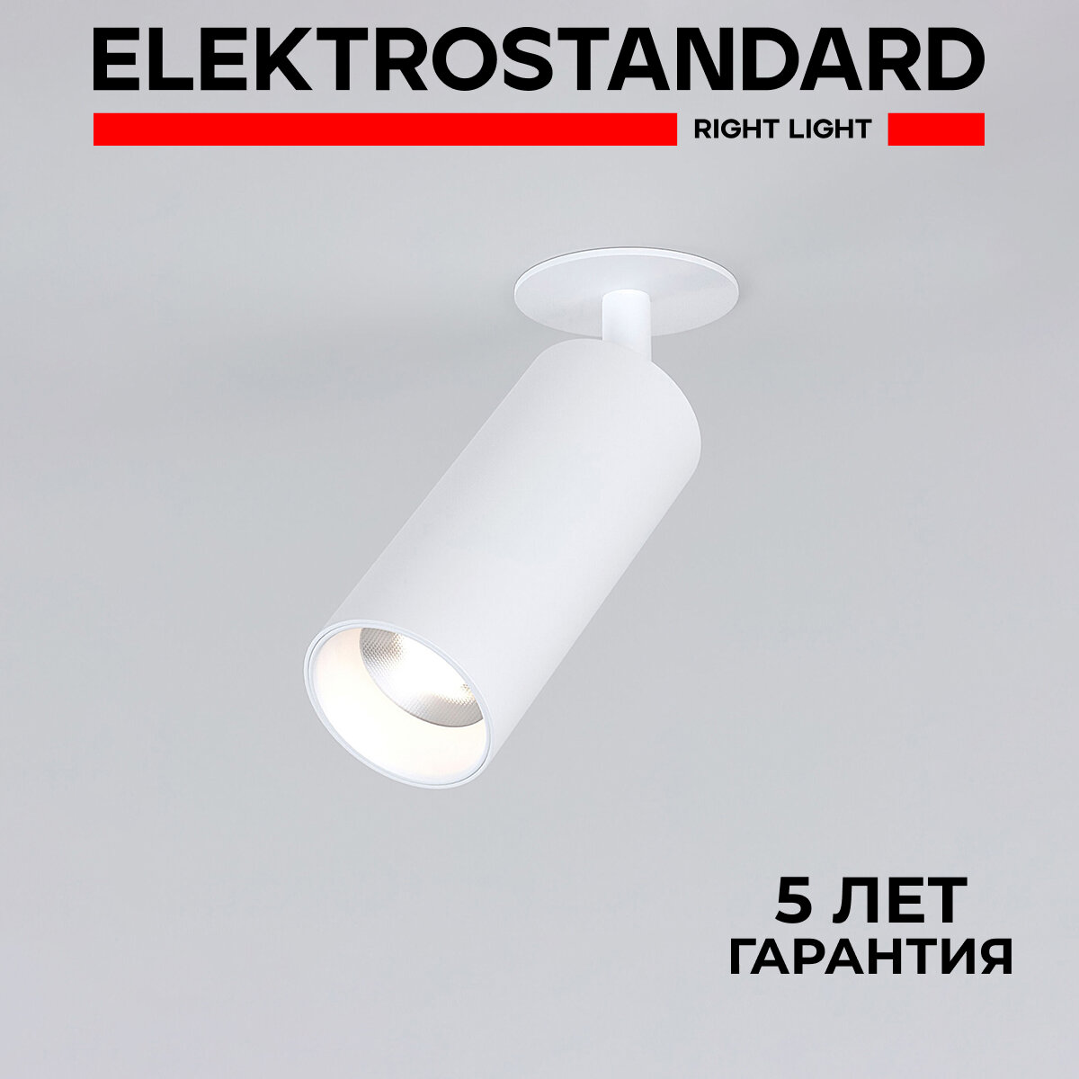 Спот / Светильник встраиваемый светодиодный с поворотным плафоном Elektrostandard Diffe 25052/LED 10W 4200K белый