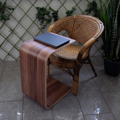 Приставной столик цвет орех