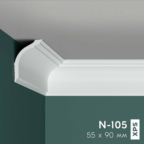Потолочный плинтус (карниз) праймдекор N-105