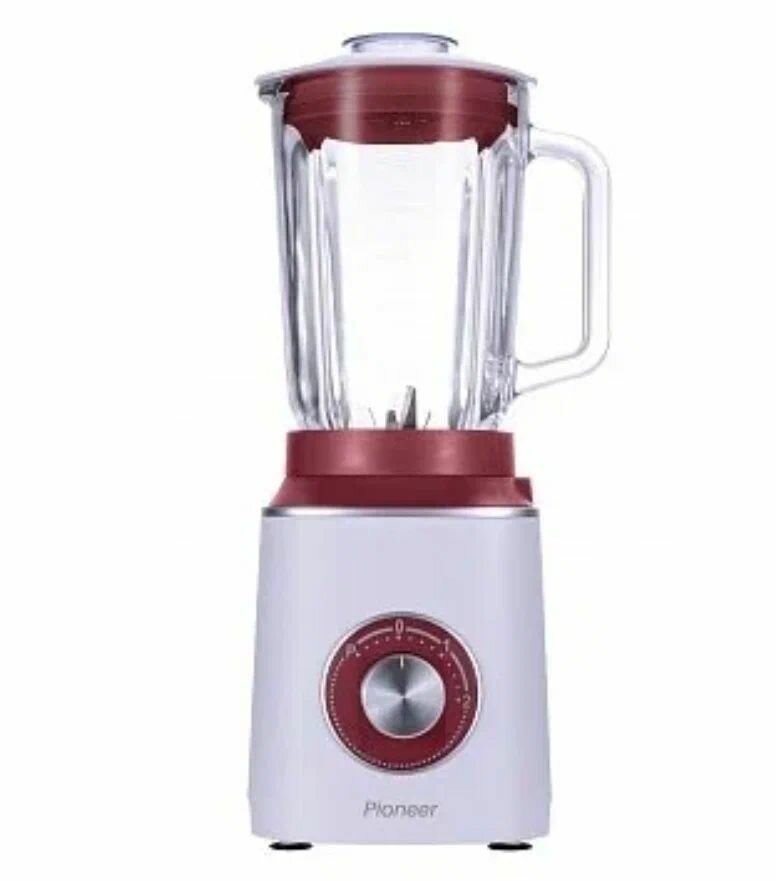 фото Стационарный блендер Pioneer со стеклянным кувшином 1.5 л, ножами из 6 лепестков, 2 скорости, импульсный режим, 600 Вт