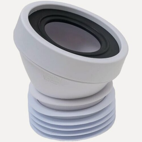 Изображение товара Труба фановая Mcalpine MRWC17, L=140 мм, угол 22 с манжетой, вход 97-107 мм, выход 110 мм