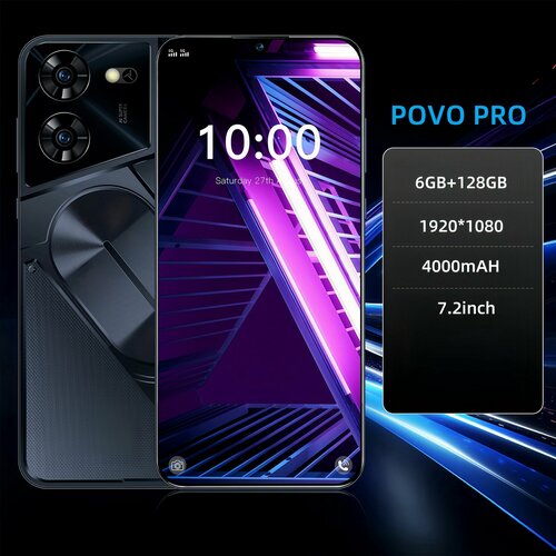 Смартфон APPLO Pova5p6128ГБ черное Русская версия по индивидуальному заказу 7500₽