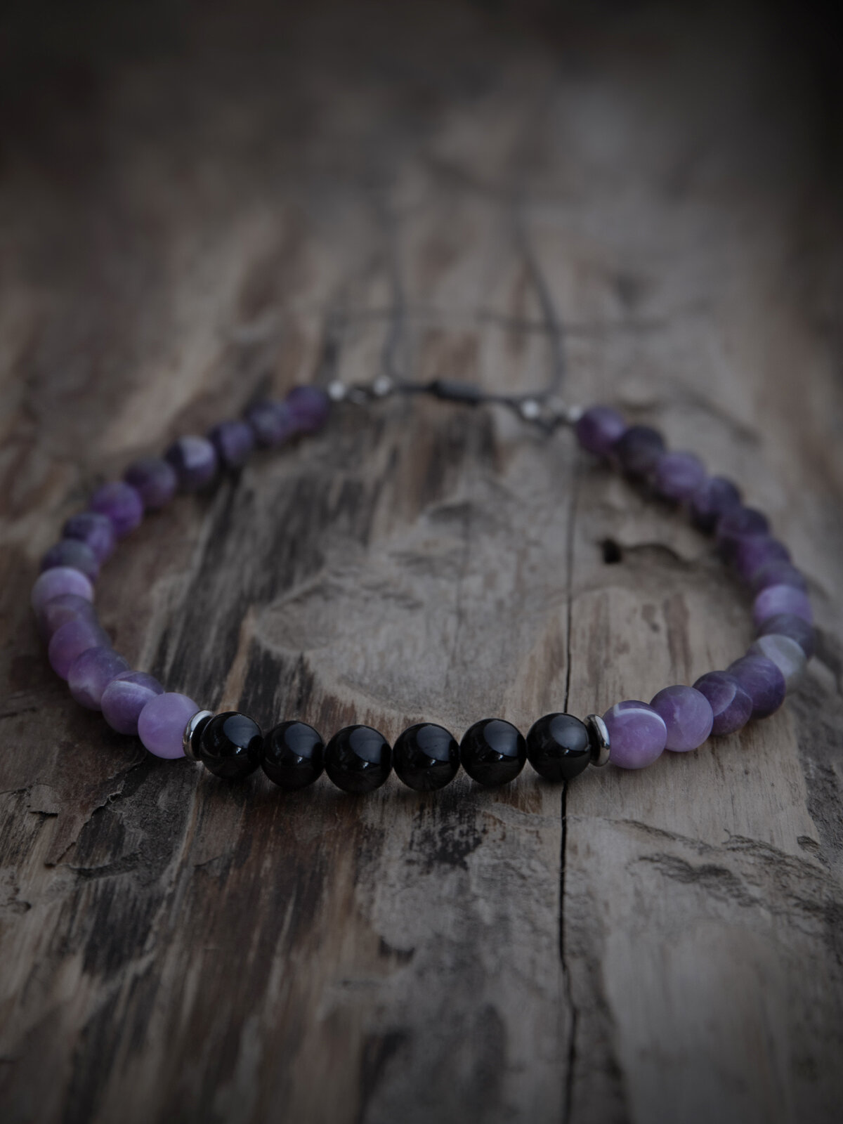 Чокер SIGURD, аметист, черный/фиолетовый — фото 1