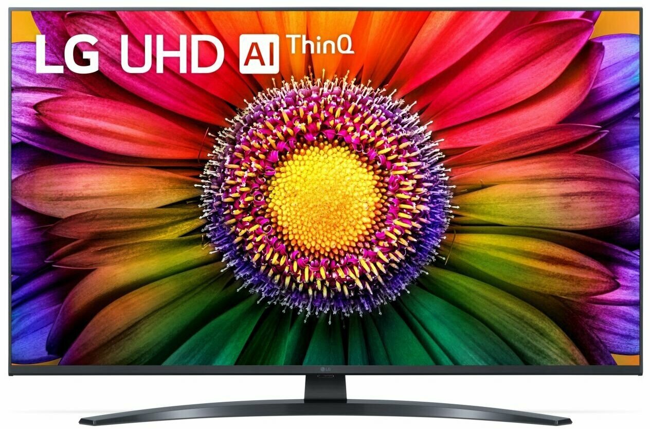 Телевизор 43" LG 43UR81009LK black (UHD, SmartTV, DVB-T/T2/C/S2) (43UR81009LK. ARUB)
