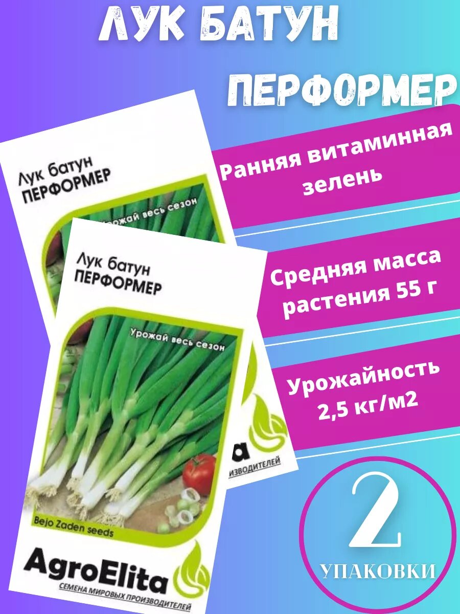 Семена Лук батун Перформер 2 упаковки
