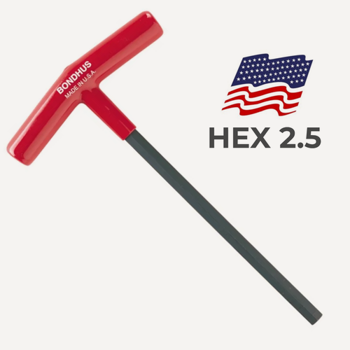 Изображение товара Штифтовый T-образный ключ 2.5 мм Bondhus 13354 HEX