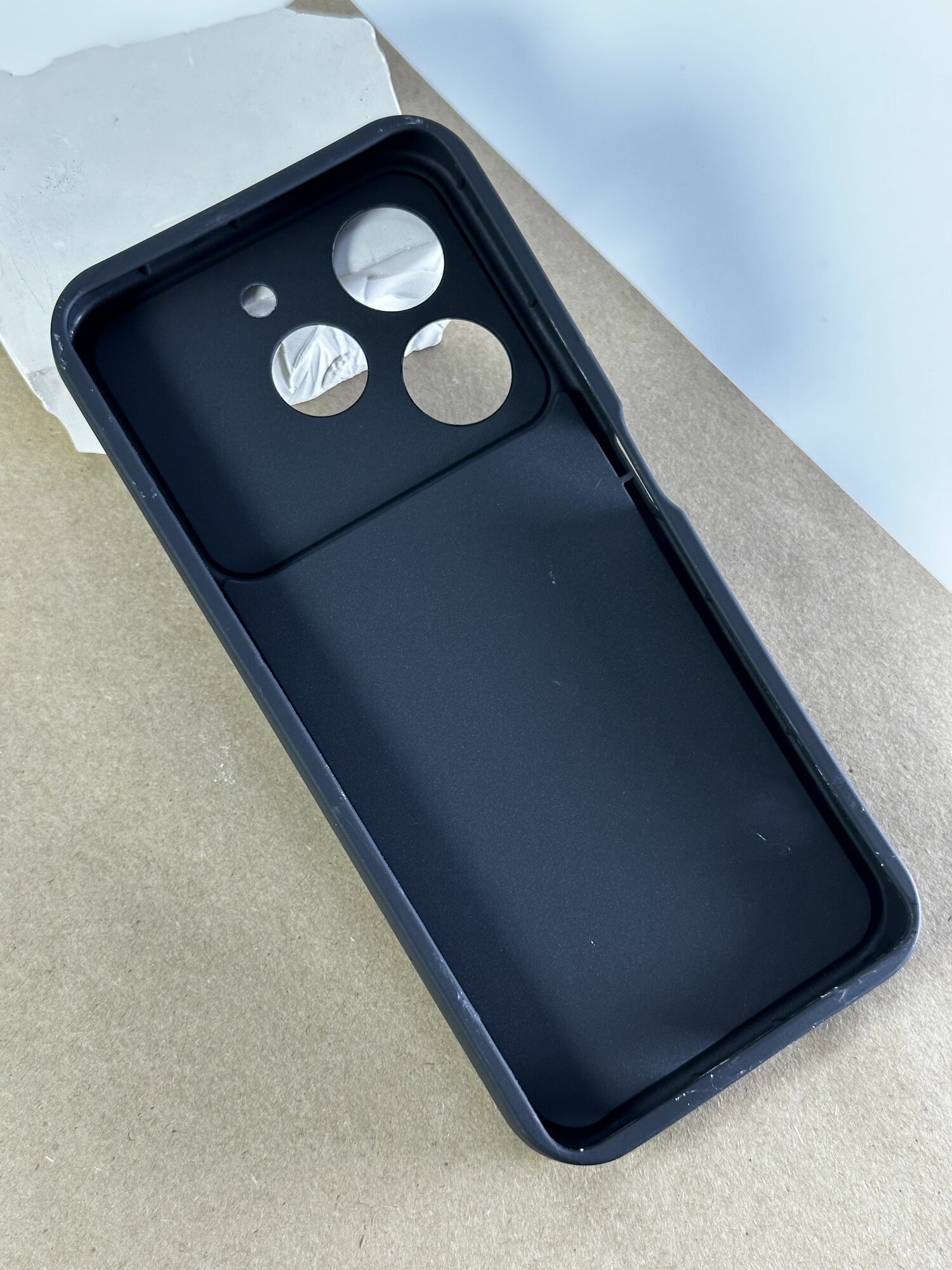 Чехол противоударный на Tecno Pova 6 Neo / Чехол на Техно Пова 6 Нео с защитой камеры, Space, черный — фото 1