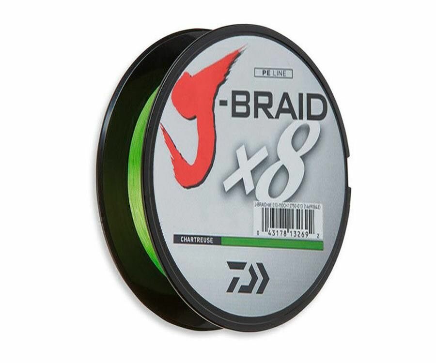 Шнур плетеный Daiwa "J-Braid X8" 0,24мм 150м (салатовая) 18кг