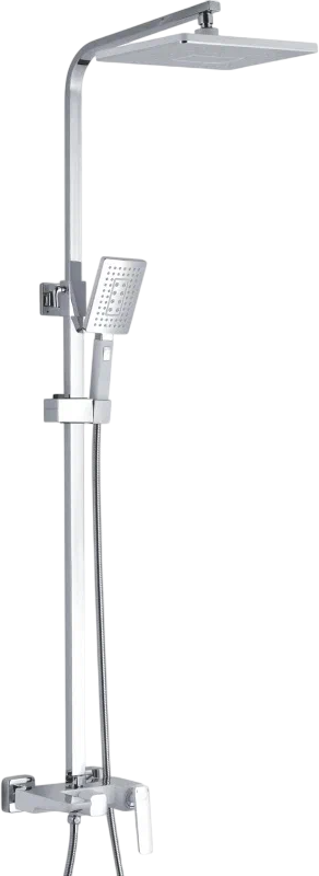 Душевая стойка Rose R1636F белый хром