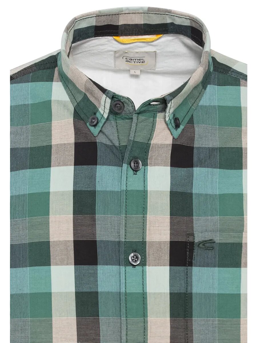 Рубашка Camel Active Longsleeve shirt, размер S, зеленый — фото 1