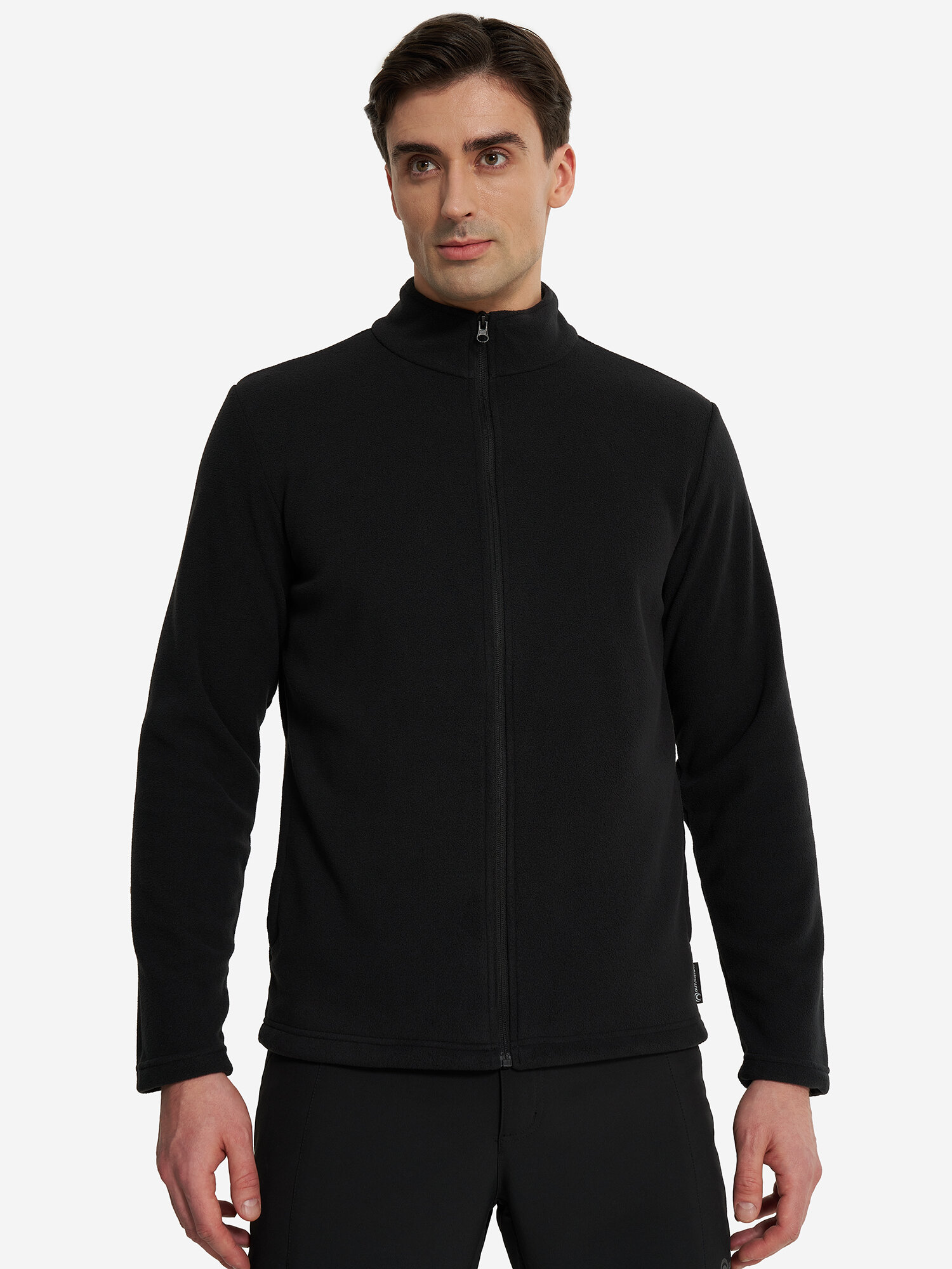 Джемпер OUTVENTURE Men’s Fleece jumper full zip, размер 54, черный — фото 1