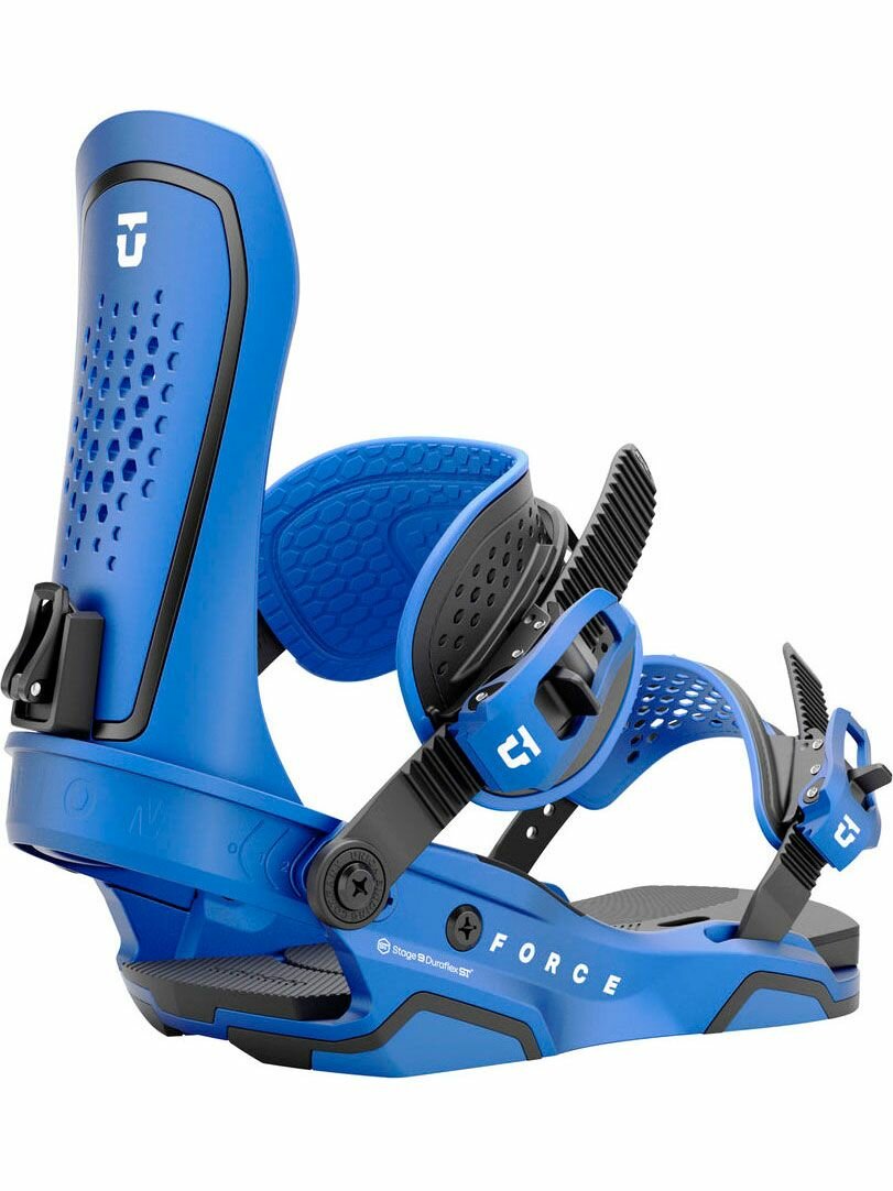 Крепления сноубордические UNION FORCE (24/25) Metallic Blue, L, жесткость базы и хайбека 7/10, 2x4, 4х4 и The Channel
