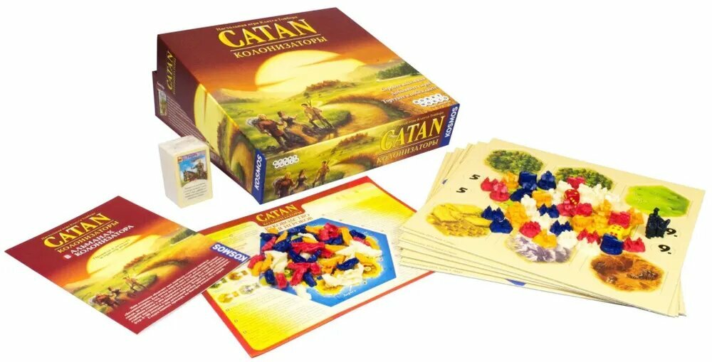 Настольная игра Колонизаторы "Catan", от 5 лет, логическая, 4 участника — фото 1