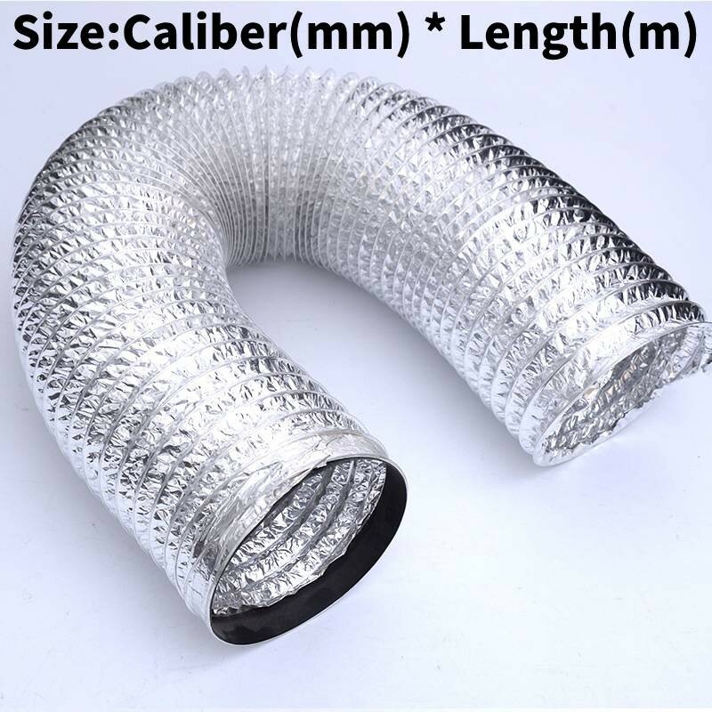 Гибкая вентиляционная труба для кухонного вытяжки бренд не указано диаметр 120 мм длина 1 5 м сопротивление давлению высокая