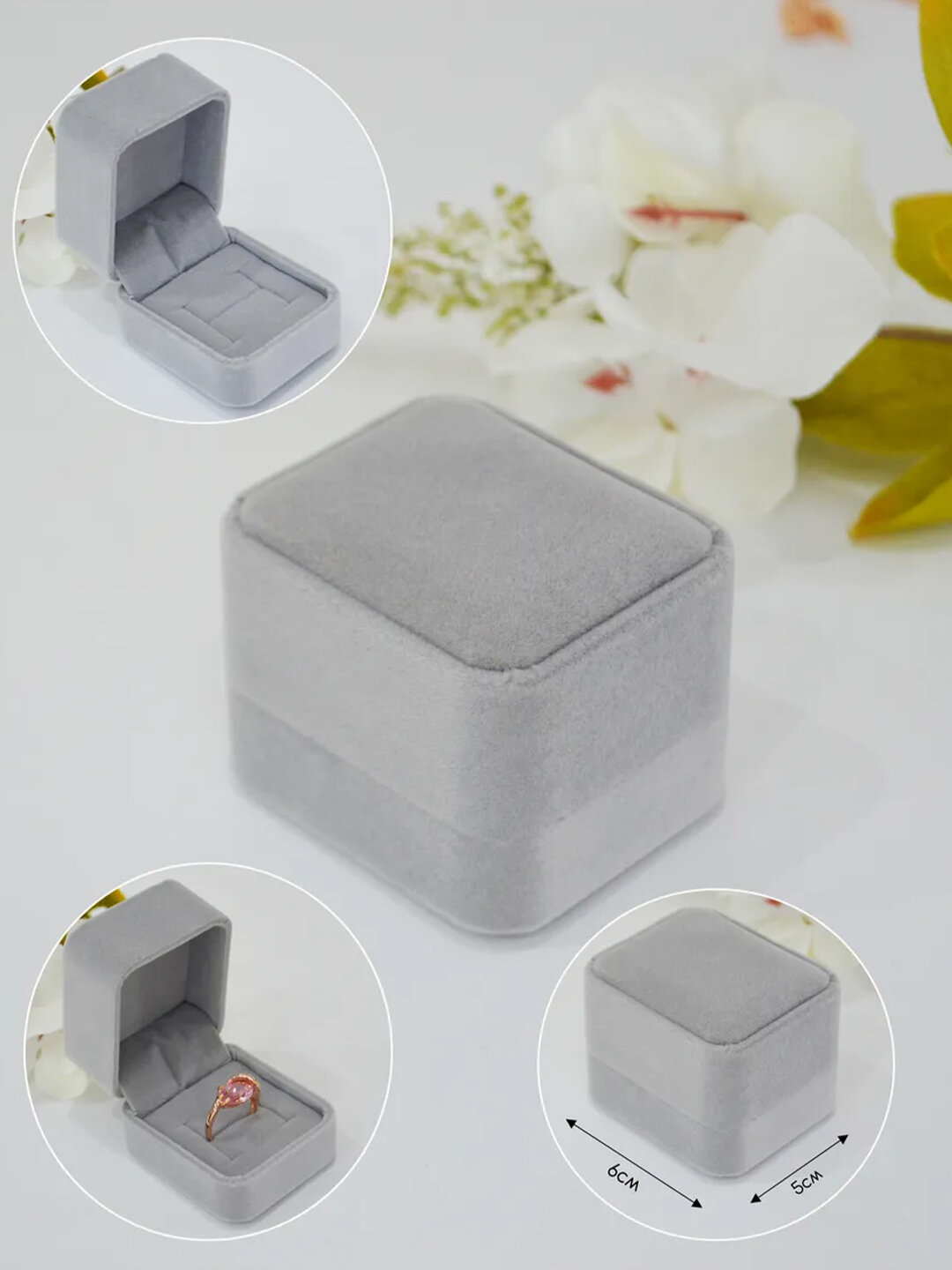 Органайзер для колец 5х4, серый — фото 1