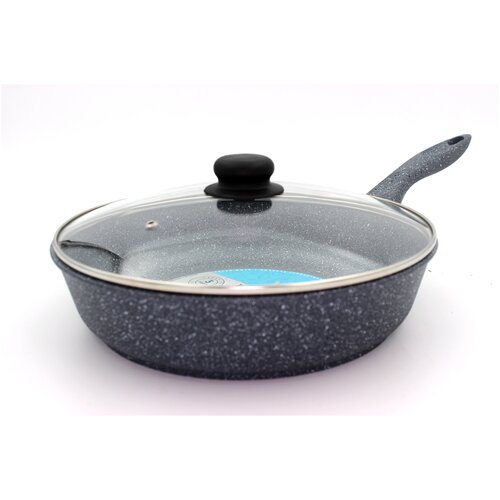 Сковорода литая серии керамика с крышкой 28 см HomeWay 3000₽