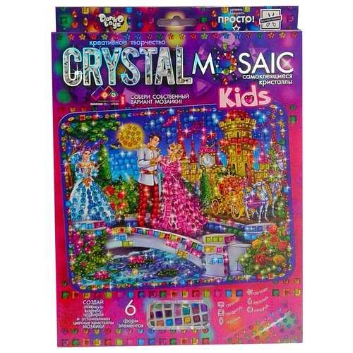 Danko Toys Набор алмазной вышивки Crystal Mosaic Золушка (CRMk-01-06) данко тойс набор креативного творчества самоклеящиеся кристаллы серии crystal art cart 01 09 59976000542