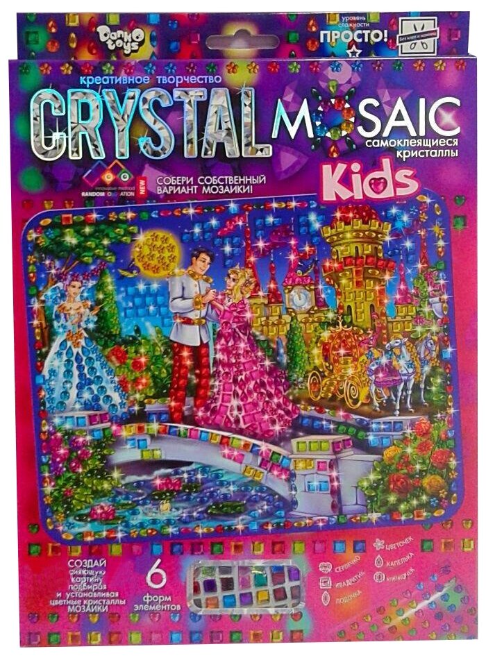 Набор креативного тв-ва Crystal Mosaic Kids Золушка