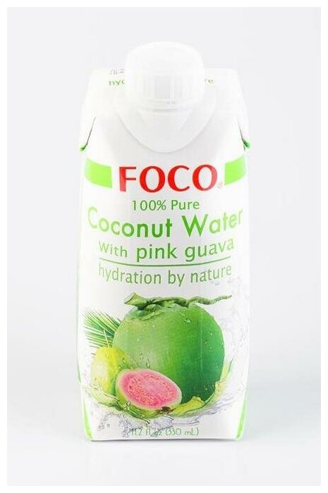 Кокосовая вода с розовой гуавой 330 мл - фотография № 4